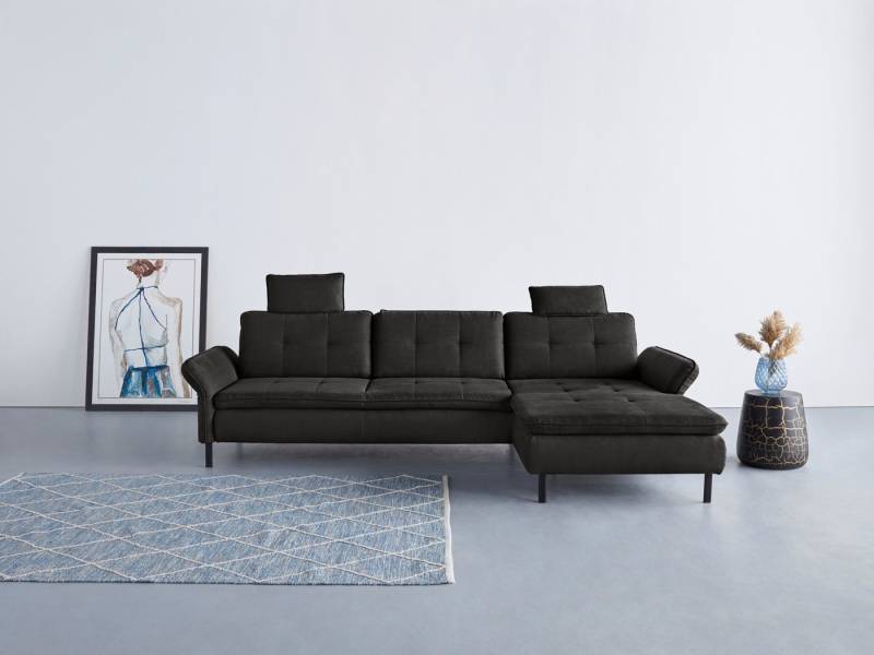 INOSIGN Ecksofa Birkholm L-Form, Armlehnverstellung, auch in Easy Clean Bezug - mit Wasser zu reinigen von INOSIGN