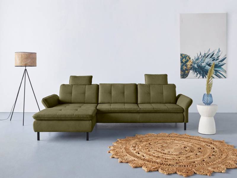 INOSIGN Ecksofa Birkholm L-Form, Armlehnverstellung, auch in Easy Clean Bezug - mit Wasser zu reinigen von INOSIGN
