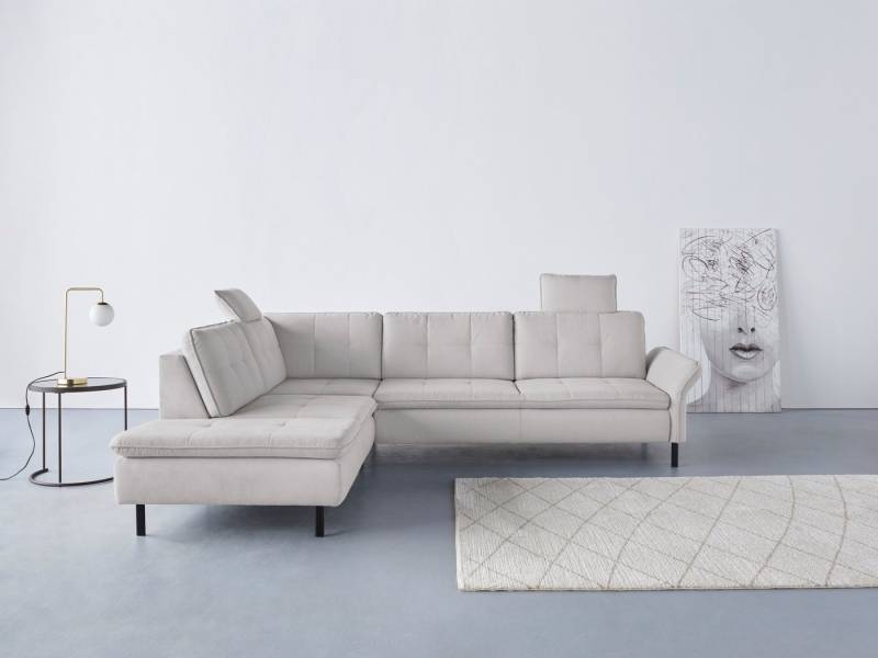 INOSIGN Ecksofa Birkholm L-Form, Armlehnverstellung, auch in Easy Clean Bezug - mit Wasser zu reinigen von INOSIGN