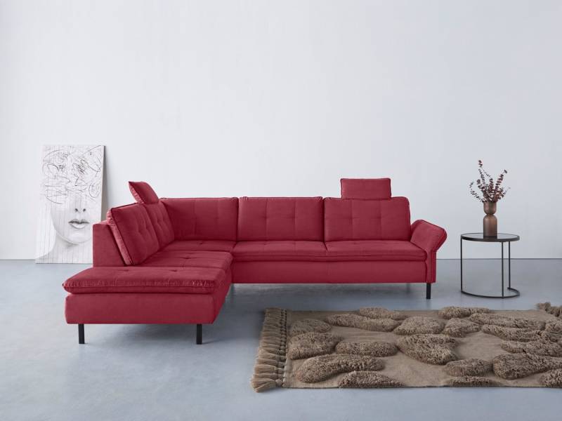 INOSIGN Ecksofa Birkholm L-Form, Armlehnverstellung, auch in Easy Clean Bezug - mit Wasser zu reinigen von INOSIGN