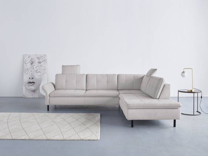 INOSIGN Ecksofa Birkholm L-Form, Armlehnverstellung, auch in Easy Clean Bezug - mit Wasser zu reinigen von INOSIGN