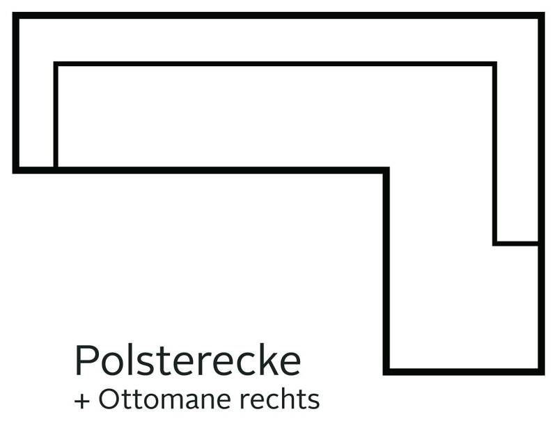 INOSIGN Ecksofa Bono L-Form, mit Ottomane, wahlweise mit Bettfunktion INOSIGN Ecksofa Bono L-Form, mit Ottomane, wahlweise mit Bettfunktion von INOSIGN