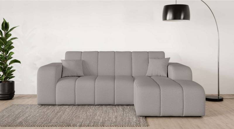 INOSIGN Ecksofa CASSY L-Form, Schlafsofa mit Bettkasten, Maße B/T/H: 245/165/88 cm, mit 2 Rückenkissen, Recamiere rechts oder links bestellbar von INOSIGN