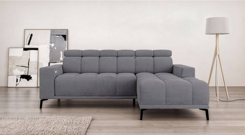 INOSIGN Ecksofa CAZIE, Designsofa, L-Form, trendige Bubble-Optik, L-Form mit Wellenunterfederung, Recamiere rechts/links bestellbar von INOSIGN