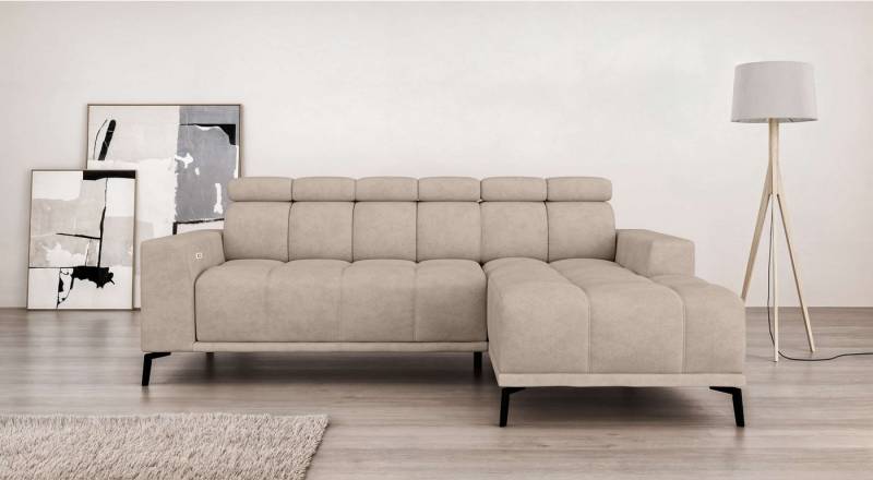 INOSIGN Ecksofa CAZIE, Designsofa, L-Form, trendige Bubble-Optik, L-Form mit Wellenunterfederung, Recamiere rechts/links bestellbar von INOSIGN