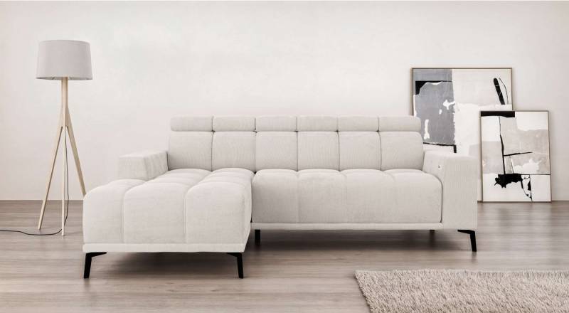INOSIGN Ecksofa CAZIE, Designsofa, L-Form, trendige Bubble-Optik, L-Form mit Wellenunterfederung, Recamiere rechts/links bestellbar von INOSIGN