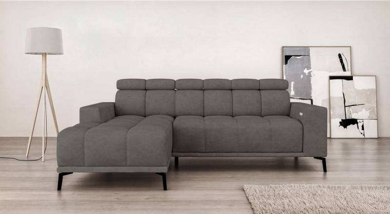 INOSIGN Ecksofa CAZIE, Designsofa, L-Form, trendige Bubble-Optik, L-Form mit Wellenunterfederung, Recamiere rechts/links bestellbar von INOSIGN