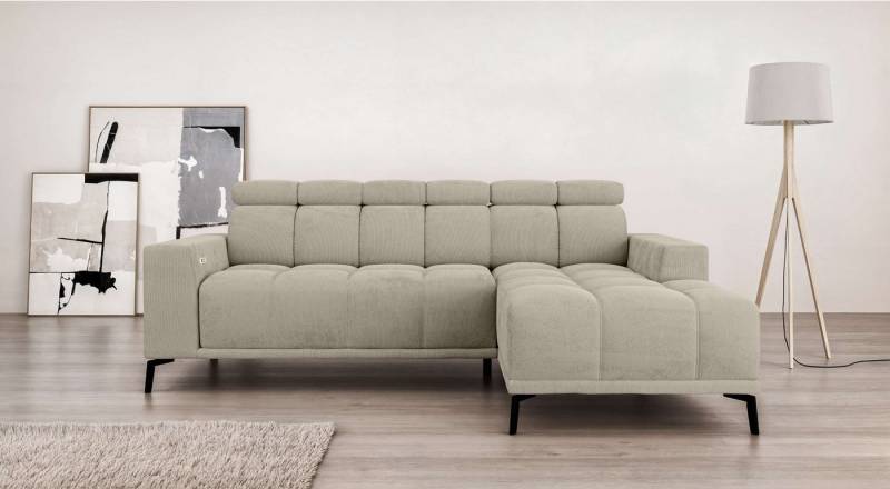 INOSIGN Ecksofa CAZIE, Designsofa, L-Form, trendige Bubble-Optik, L-Form mit Wellenunterfederung, Recamiere rechts/links bestellbar von INOSIGN