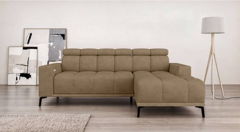 INOSIGN Ecksofa CAZIE, Designsofa, L-Form, trendige Bubble-Optik, L-Form mit Wellenunterfederung, Recamiere rechts/links bestellbar von INOSIGN