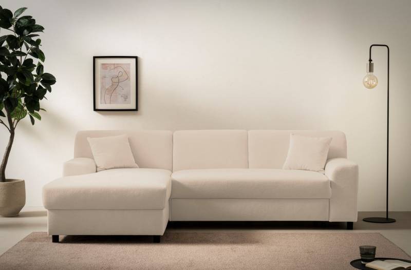DOMO collection Ecksofa Turah 2, L-Form, Cord oder Luxus-Microfaser, komfortabler Federkern, B/T/H: 241/146/79 cm, incl. Zierkissen, wahlweise mit Bettfunktion DOMO collection Ecksofa Turah 2, L-Form, Cord oder Luxus-Microfaser, komfortabler Federkern, B/T/H: 241/146/79 cm, incl. Zierkissen, wahlweise mit Bettfunktion von DOMO collection