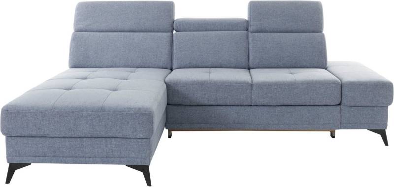 INOSIGN Ecksofa Cardiz L-Form, inkl.Kopfteilverstellung und Federkern wahlweise mit Bettfunktion von INOSIGN