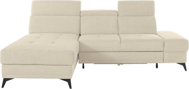 INOSIGN Ecksofa Cardiz L-Form, inkl.Kopfteilverstellung und Federkern wahlweise mit Bettfunktion von INOSIGN