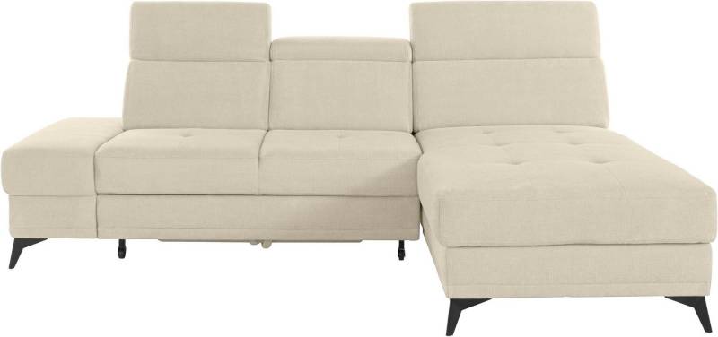 INOSIGN Ecksofa Cardiz L-Form, inkl.Kopfteilverstellung und Federkern wahlweise mit Bettfunktion von INOSIGN