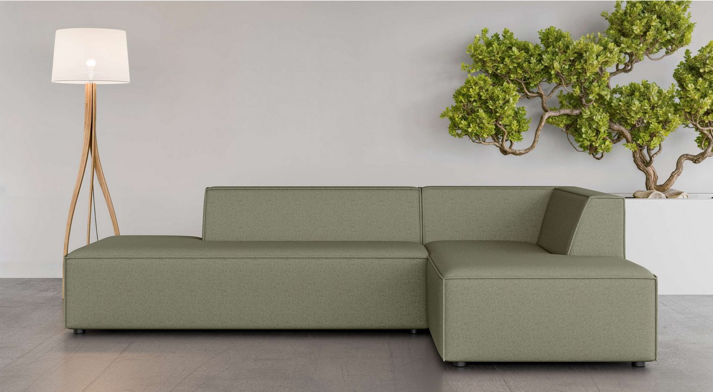 INOSIGN Ecksofa Ecksofa Cavan mit Ottomane links oder rechts bestellbar, L-Form mit Wellenunterfederung, Maße B/T/H: 270/180/72 cm INOSIGN Ecksofa Ecksofa Cavan mit Ottomane links oder rechts bestellbar, L-Form mit Wellenunterfederung, Maße B/T/H: 270/180/72 cm von INOSIGN