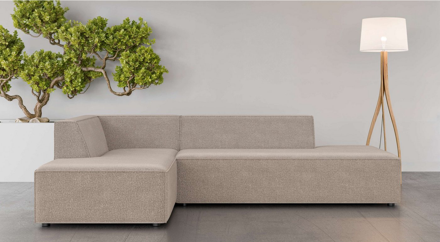 INOSIGN Ecksofa Ecksofa Cavan mit Ottomane links oder rechts bestellbar, L-Form mit Wellenunterfederung, Maße B/T/H: 270/180/72 cm INOSIGN Ecksofa Ecksofa Cavan mit Ottomane links oder rechts bestellbar, L-Form mit Wellenunterfederung, Maße B/T/H: 270/180/72 cm von INOSIGN