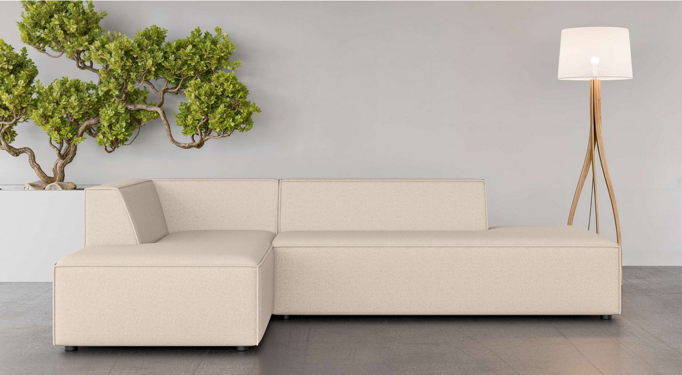 INOSIGN Ecksofa Ecksofa Cavan mit Ottomane links oder rechts bestellbar, L-Form mit Wellenunterfederung, Maße B/T/H: 270/180/72 cm INOSIGN Ecksofa Ecksofa Cavan mit Ottomane links oder rechts bestellbar, L-Form mit Wellenunterfederung, Maße B/T/H: 270/180/72 cm von INOSIGN