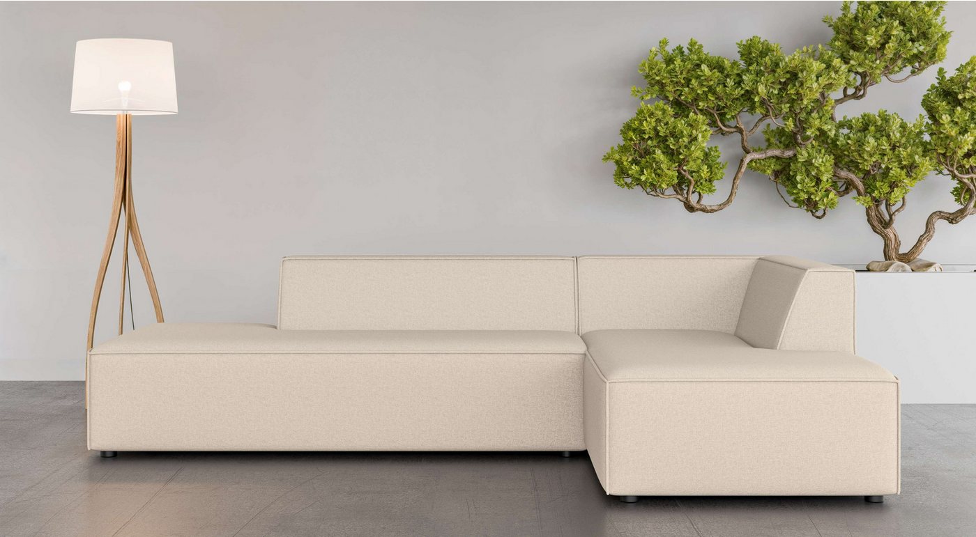 INOSIGN Ecksofa Ecksofa Cavan mit Ottomane links oder rechts bestellbar, L-Form mit Wellenunterfederung, Maße B/T/H: 270/180/72 cm INOSIGN Ecksofa Ecksofa Cavan mit Ottomane links oder rechts bestellbar, L-Form mit Wellenunterfederung, Maße B/T/H: 270/180/72 cm von INOSIGN