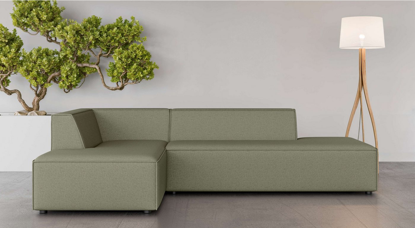 INOSIGN Ecksofa Ecksofa Cavan mit Ottomane links oder rechts bestellbar, L-Form mit Wellenunterfederung, Maße B/T/H: 270/180/72 cm INOSIGN Ecksofa Ecksofa Cavan mit Ottomane links oder rechts bestellbar, L-Form mit Wellenunterfederung, Maße B/T/H: 270/180/72 cm von INOSIGN