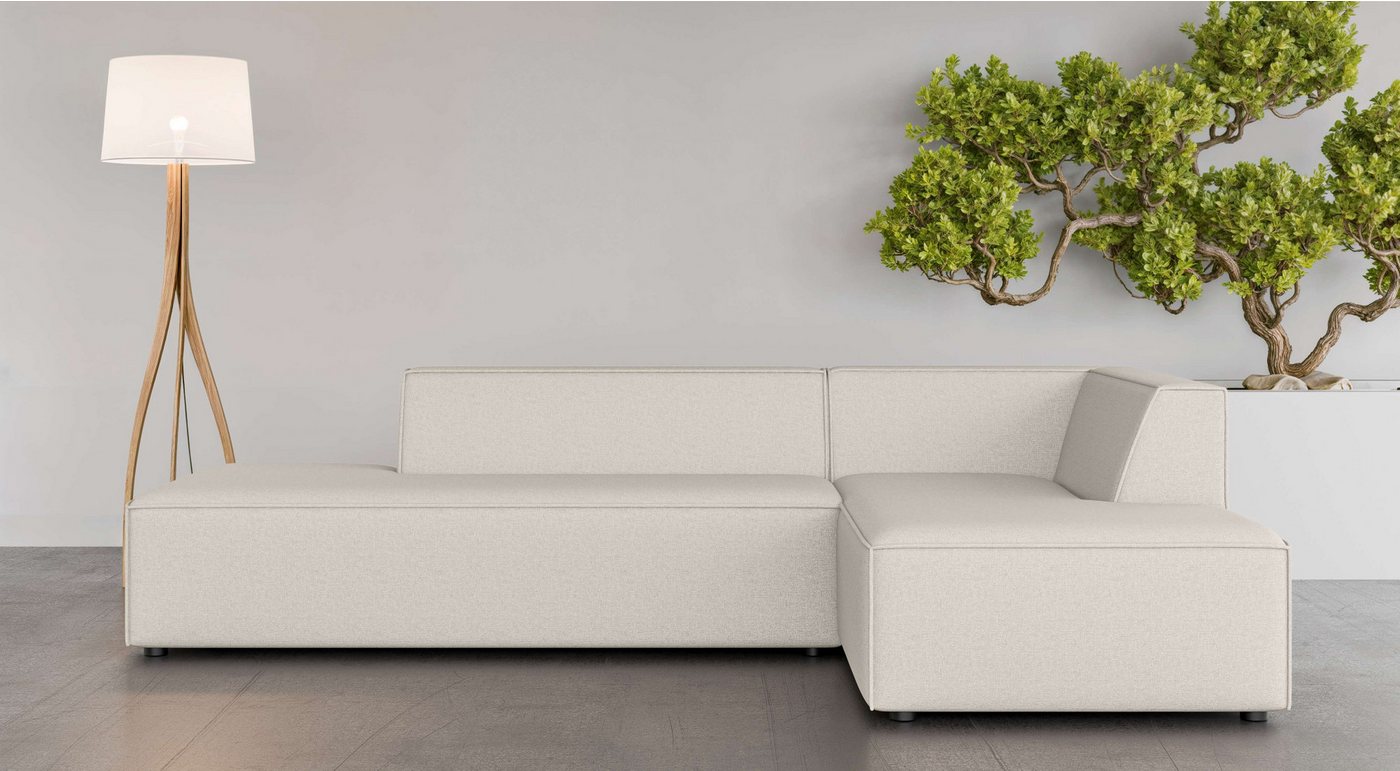 INOSIGN Ecksofa Ecksofa Cavan mit Ottomane links oder rechts bestellbar, L-Form mit Wellenunterfederung, Maße B/T/H: 270/180/72 cm INOSIGN Ecksofa Ecksofa Cavan mit Ottomane links oder rechts bestellbar, L-Form mit Wellenunterfederung, Maße B/T/H: 270/180/72 cm von INOSIGN