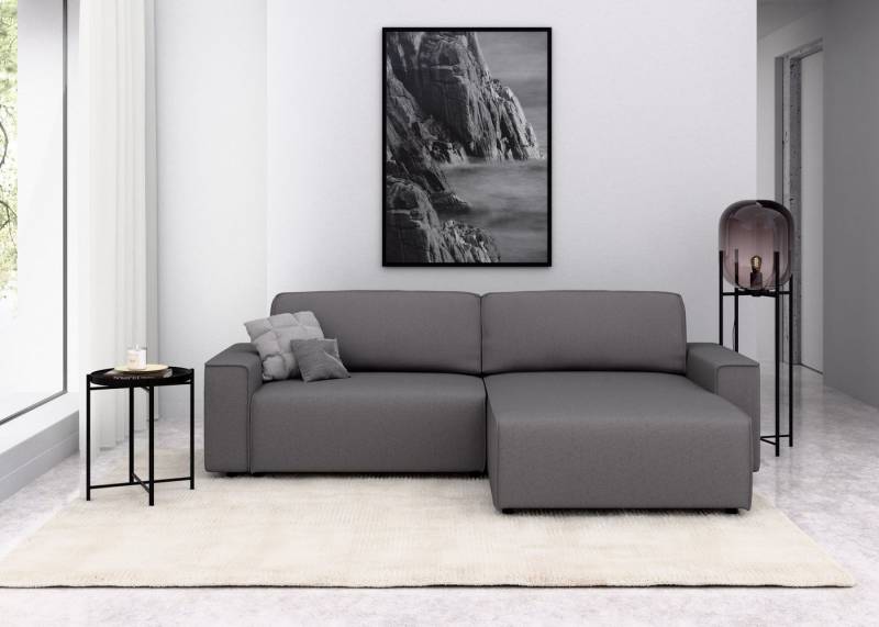 INOSIGN Ecksofa Chance, Recamiere beidseitig montierbar, Schlaffunktion, Breite 265 cm, in Struktur LUMOS, mit Schlaffunktion und Bettkasten von INOSIGN