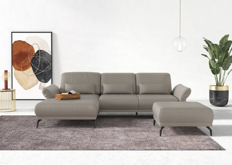 INOSIGN Ecksofa Coco L-Form, Sitztiefen-, Arm- und Kopfteilverstellung, Cord-Bezug, Fußhöhe 15 cm INOSIGN Ecksofa Coco L-Form, Sitztiefen-, Arm- und Kopfteilverstellung, Cord-Bezug, Fußhöhe 15 cm von INOSIGN