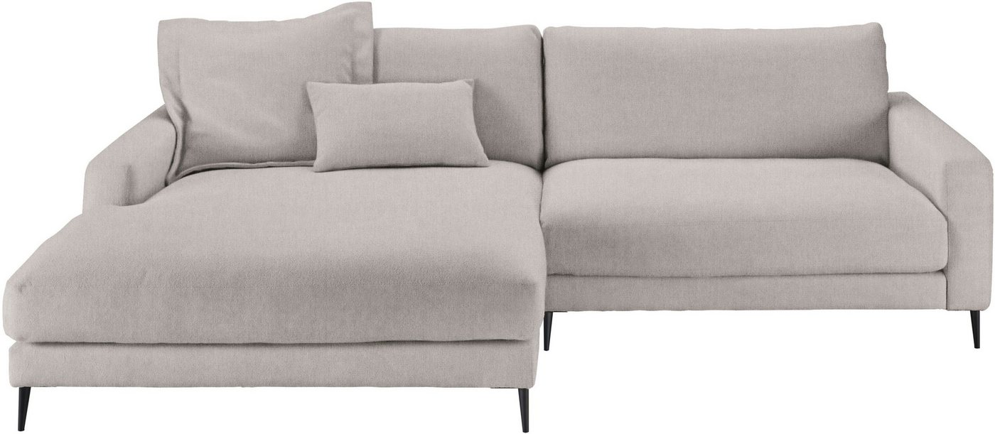 INOSIGN Ecksofa Downtown, B/T/H: 272/190/84 cm L-Form, weicher Sitzkomfort auch in Cord und Bouclé, incl. Zierkissen von INOSIGN