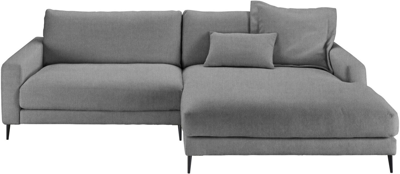 INOSIGN Ecksofa Downtown, B/T/H: 272/190/84 cm L-Form, weicher Sitzkomfort auch in Cord und Bouclé, incl. Zierkissen von INOSIGN