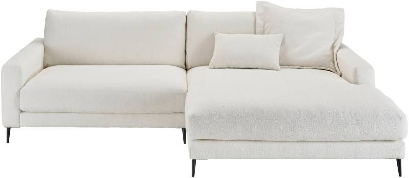 INOSIGN Ecksofa Downtown, B/T/H: 272/190/84 cm L-Form, weicher Sitzkomfort auch in Cord und Bouclé, incl. Zierkissen von INOSIGN