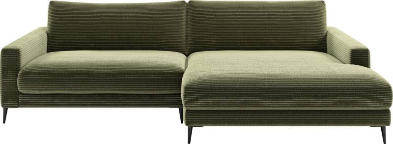 INOSIGN Ecksofa Downtown, B/T/H: 272/190/84 cm L-Form, weicher Sitzkomfort auch in Cord und Bouclé, incl. Zierkissen von INOSIGN