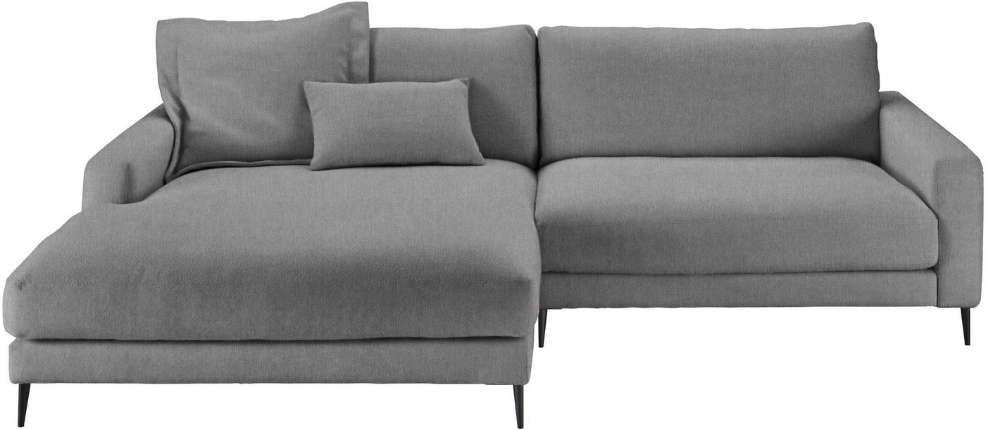 INOSIGN Ecksofa Downtown, B/T/H: 272/190/84 cm L-Form, weicher Sitzkomfort auch in Cord und Bouclé, incl. Zierkissen von INOSIGN