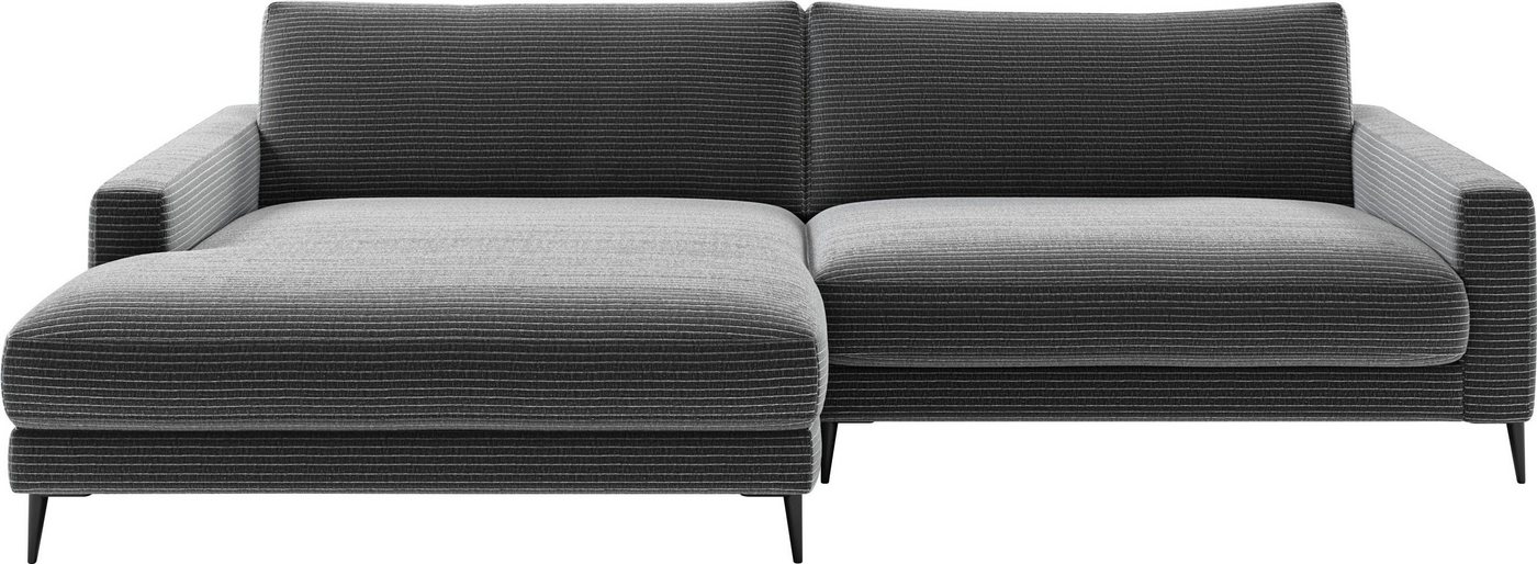 INOSIGN Ecksofa Downtown, B/T/H: 272/190/84 cm L-Form, weicher Sitzkomfort auch in Cord und Bouclé, incl. Zierkissen INOSIGN Ecksofa Downtown, B/T/H: 272/190/84 cm L-Form, weicher Sitzkomfort auch in Cord und Bouclé, incl. Zierkissen von INOSIGN