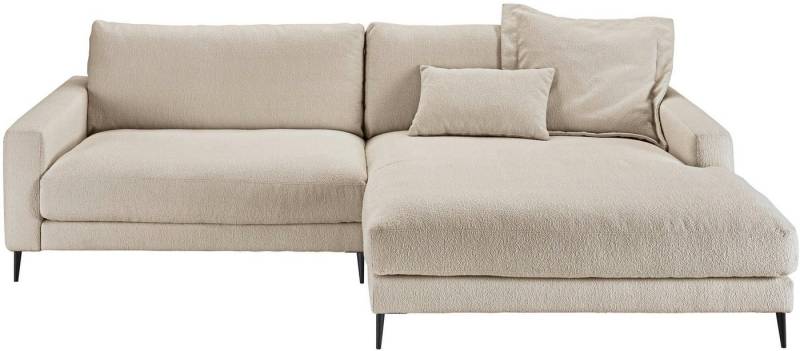 INOSIGN Ecksofa Downtown, B/T/H: 272/190/84 cm L-Form, weicher Sitzkomfort auch in Cord und Bouclé, incl. Zierkissen von INOSIGN