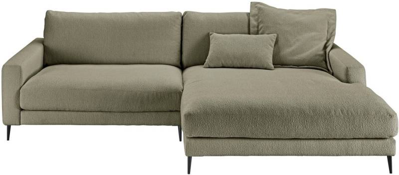 INOSIGN Ecksofa Downtown, B/T/H: 272/190/84 cm L-Form, weicher Sitzkomfort auch in Cord und Bouclé, incl. Zierkissen von INOSIGN