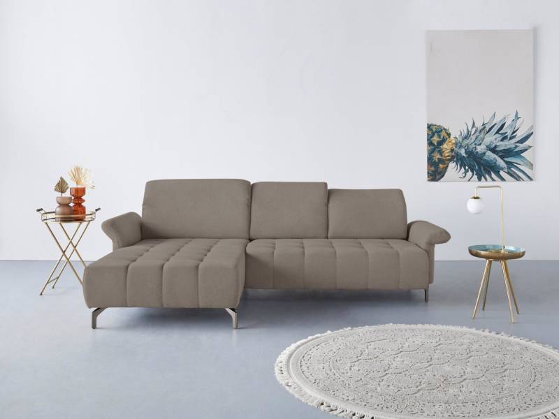 INOSIGN Ecksofa Fresh L-Form, Federkern, wahlweise Kopfteilverstellung und motorischer Vorziehsitz von INOSIGN