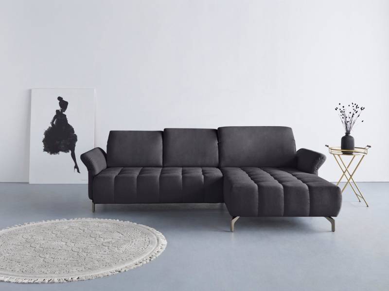 INOSIGN Ecksofa Fresh L-Form, Federkern, wahlweise Kopfteilverstellung und motorischer Vorziehsitz von INOSIGN