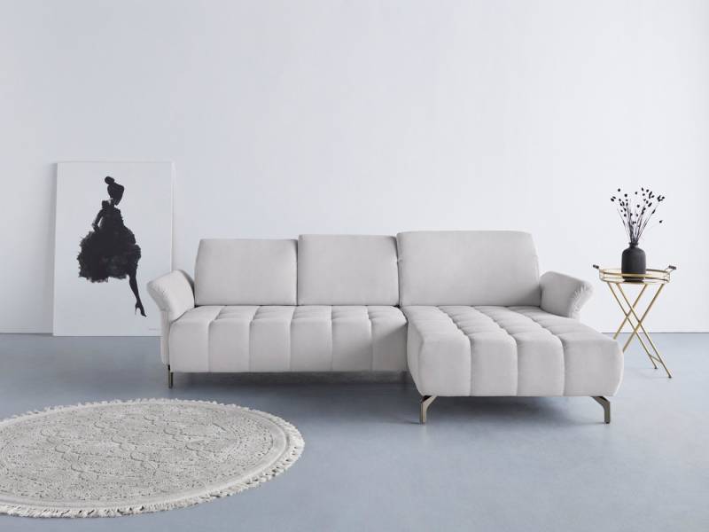 INOSIGN Ecksofa Fresh L-Form, Federkern, wahlweise Kopfteilverstellung und motorischer Vorziehsitz von INOSIGN