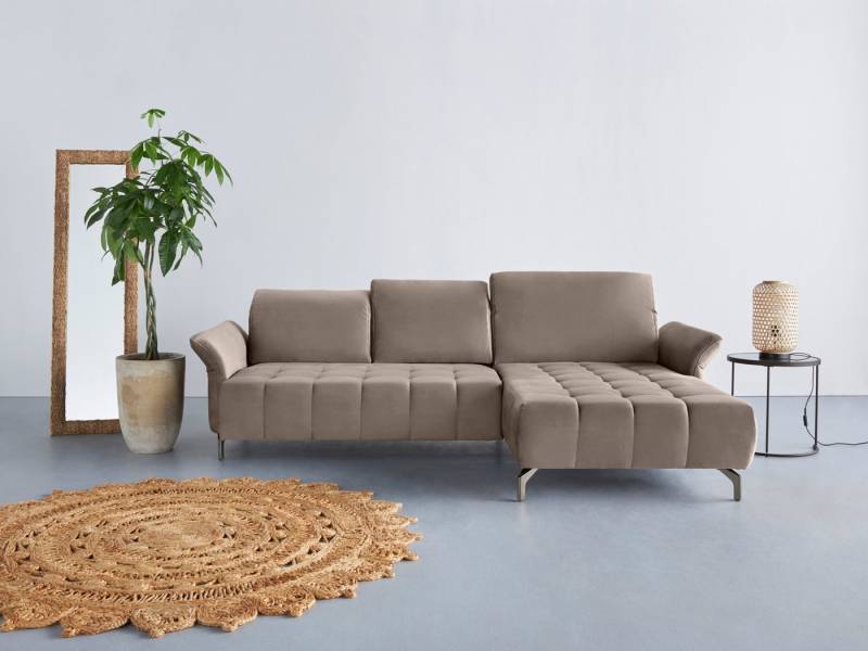 INOSIGN Ecksofa Fresh L-Form, Federkern, wahlweise Kopfteilverstellung und motorischer Vorziehsitz von INOSIGN