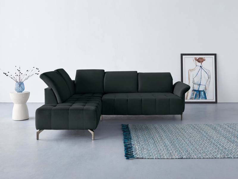 INOSIGN Ecksofa Fresh L-Form, Federkern, wahlweise Kopfteilverstellung und motorischer Vorziehsitz von INOSIGN