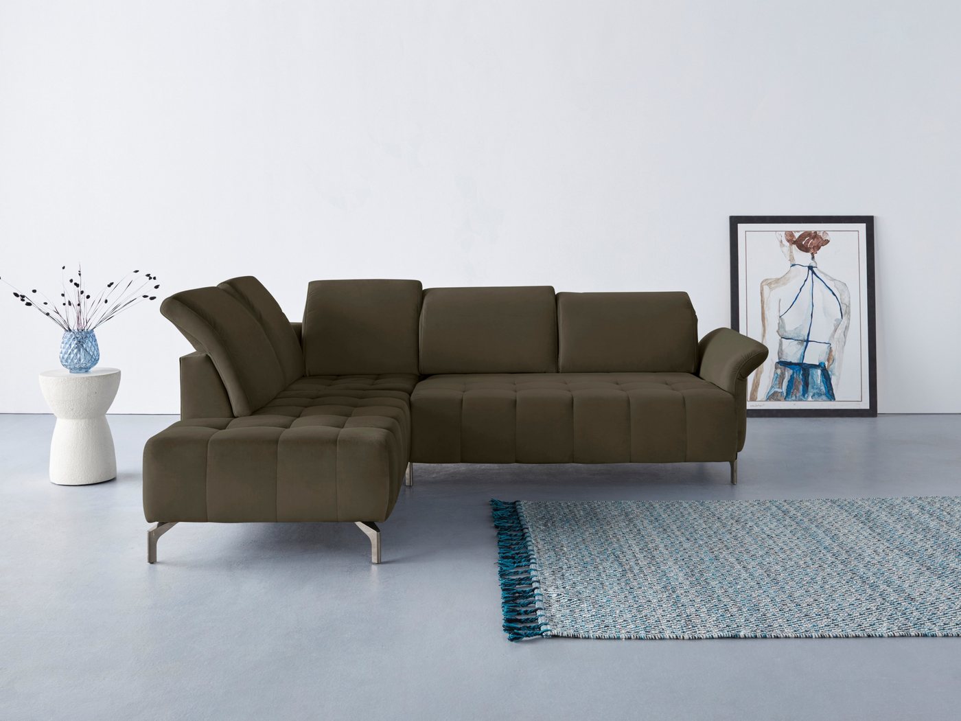 INOSIGN Ecksofa Fresh L-Form, Federkern, wahlweise Kopfteilverstellung und motorischer Vorziehsitz INOSIGN Ecksofa Fresh L-Form, Federkern, wahlweise Kopfteilverstellung und motorischer Vorziehsitz von INOSIGN