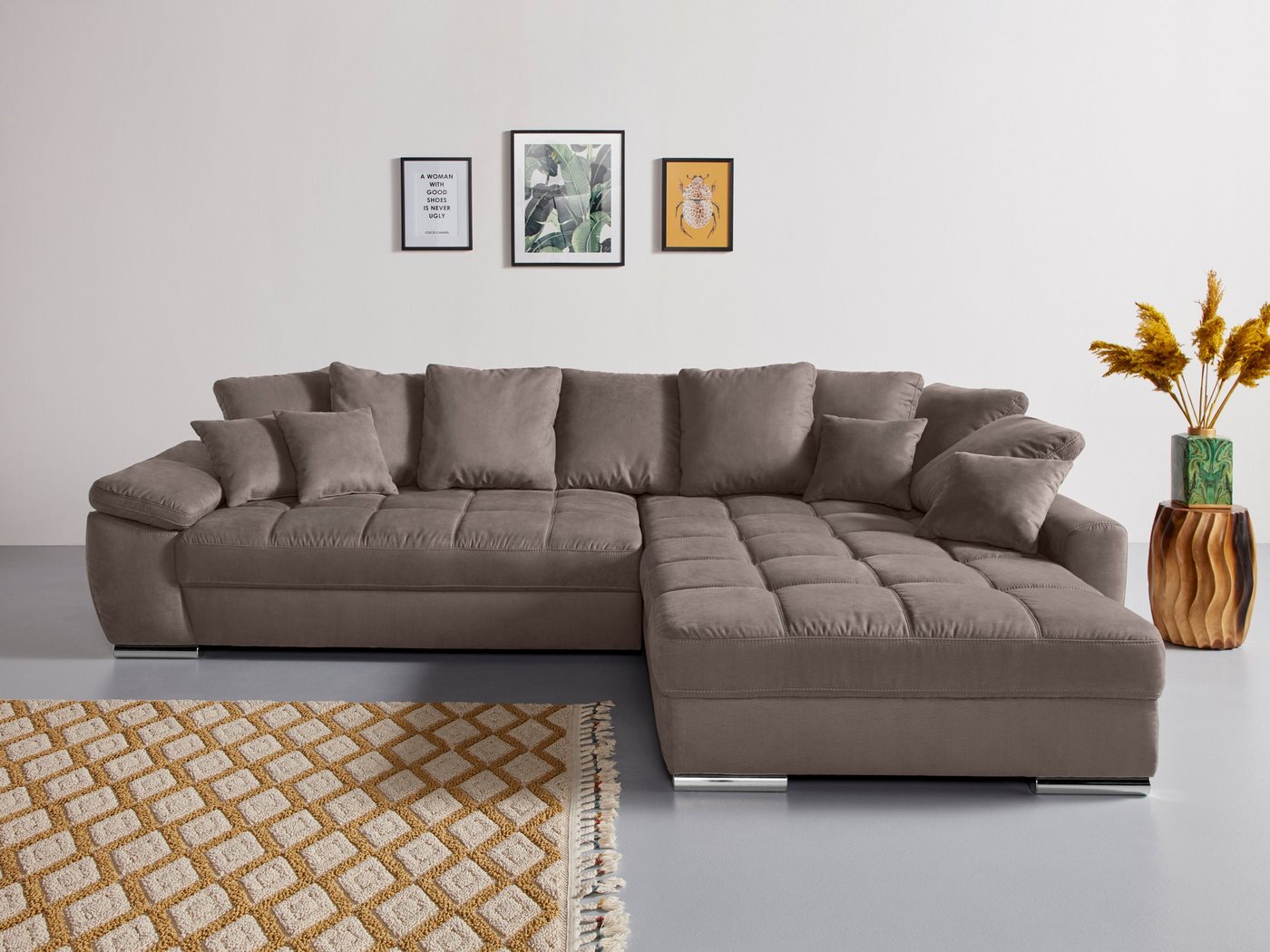 INOSIGN Ecksofa Gwenni L-Form, auch in Haustierstoff Aqua Clean Supreme erhältlich, incl. 4 Kissen von INOSIGN