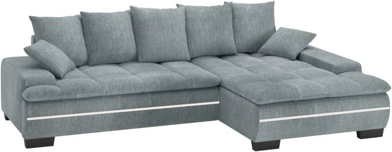 Mr. Couch Ecksofa Haiti II, L-Form, RGB-LED Beleuchtung, Kaltschaum, wahlweise mit Bett, Bettkasten von Mr. Couch