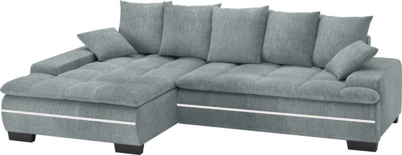 Mr. Couch Ecksofa Haiti II, L-Form, RGB-LED Beleuchtung, wahlweise mit Kaltschaum, Bett, Bettkasten von Mr. Couch