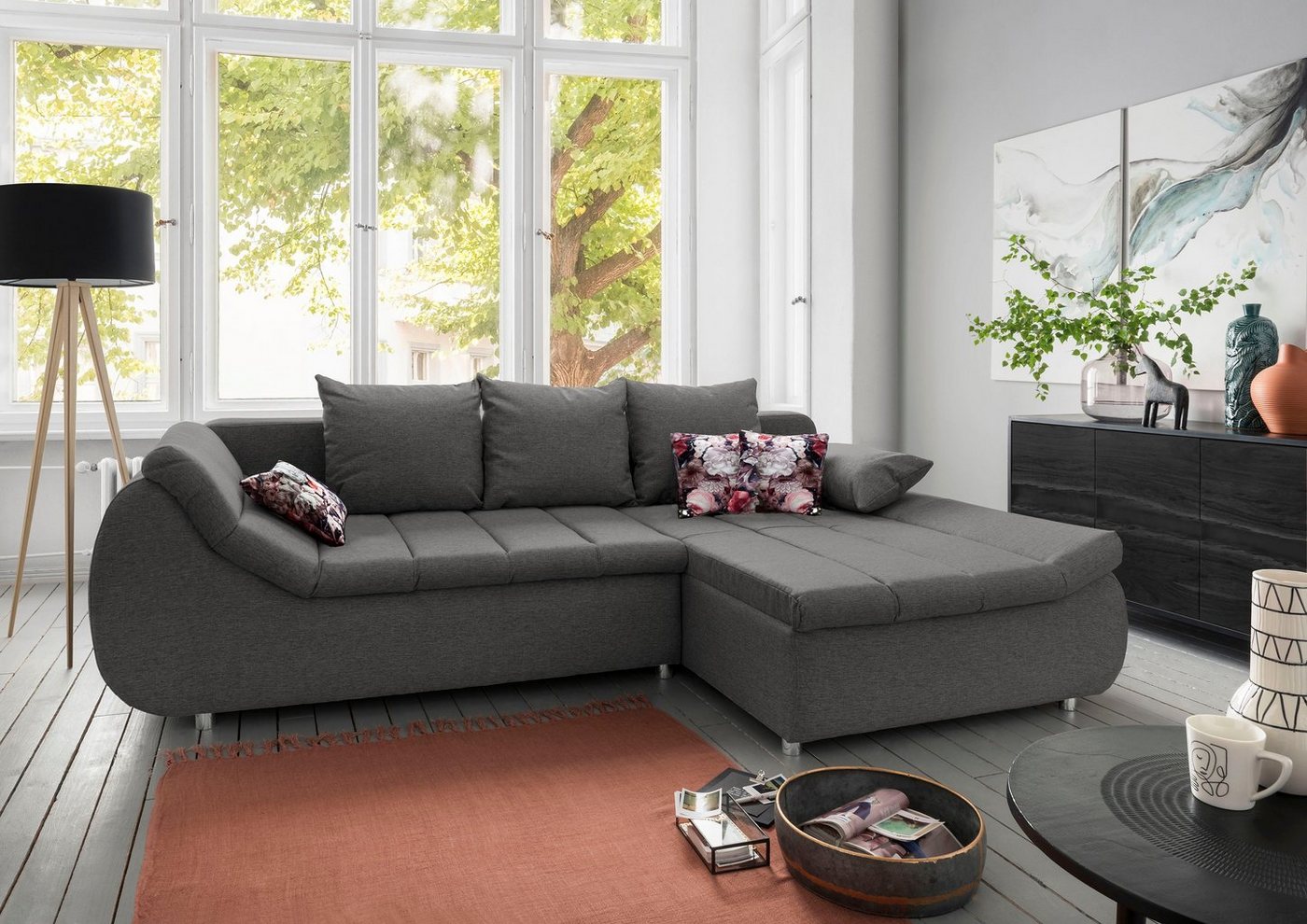 INOSIGN Ecksofa Imola elegant und modern, aktuelle Steppung im Sitz, bequem, L-Form, auch mit Bettfunktion und Bettkasten INOSIGN Ecksofa Imola elegant und modern, aktuelle Steppung im Sitz, bequem, L-Form, auch mit Bettfunktion und Bettkasten von INOSIGN