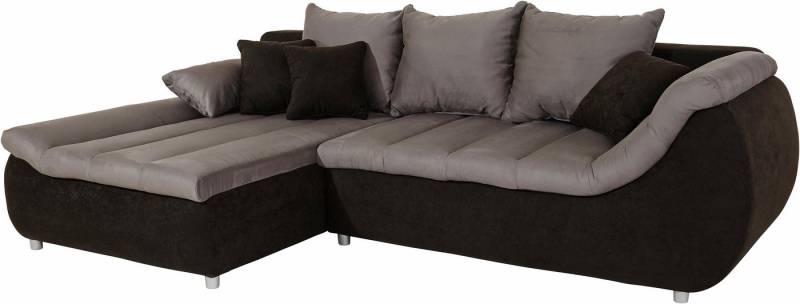 INOSIGN Ecksofa Imola modern und elegant, bequem, aktuelle Steppung im Sitz, L-Form, inkl. Bettfunktion und Bettkasten von INOSIGN
