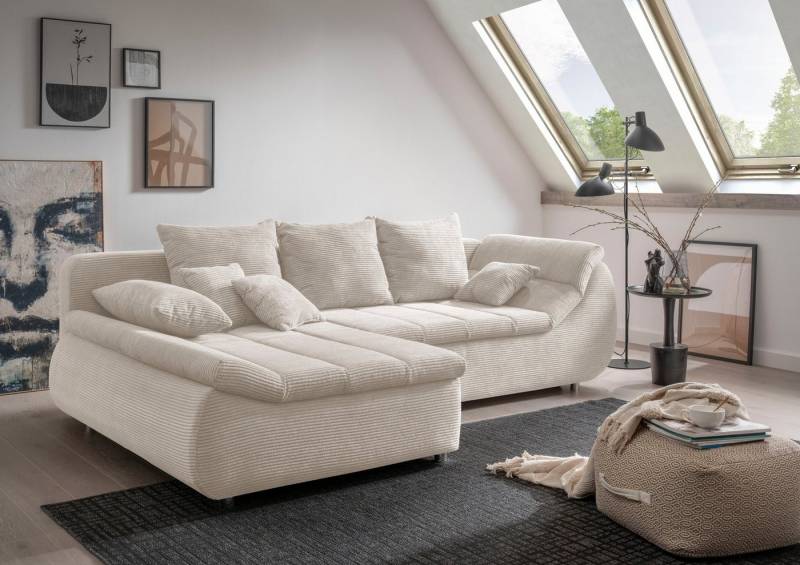 INOSIGN Ecksofa Imola, bequem, aktuelle Steppung im Sitz, L-Form, Breite 270cm, wahlweise mit Bettfunktion, OTTOs Choice INOSIGN Ecksofa Imola, bequem, aktuelle Steppung im Sitz, L-Form, Breite 270cm, wahlweise mit Bettfunktion, OTTOs Choice von INOSIGN