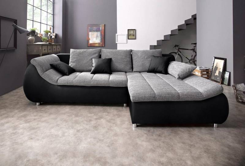 INOSIGN Ecksofa Imola, bequem, aktuelle Steppung im Sitz, L-Form, Breite 270cm, wahlweise mit Bettfunktion INOSIGN Ecksofa Imola, bequem, aktuelle Steppung im Sitz, L-Form, Breite 270cm, wahlweise mit Bettfunktion von INOSIGN