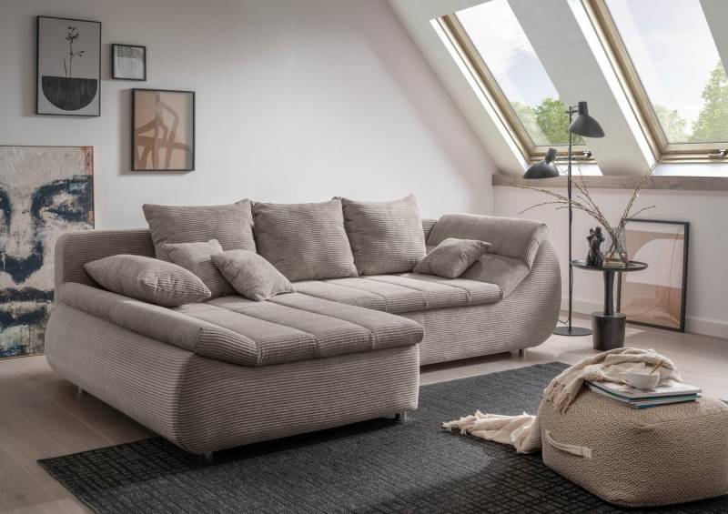 INOSIGN Ecksofa Imola, bequem, aktuelle Steppung im Sitz, L-Form, Breite 270cm, wahlweise mit Bettfunktion INOSIGN Ecksofa Imola, bequem, aktuelle Steppung im Sitz, L-Form, Breite 270cm, wahlweise mit Bettfunktion von INOSIGN