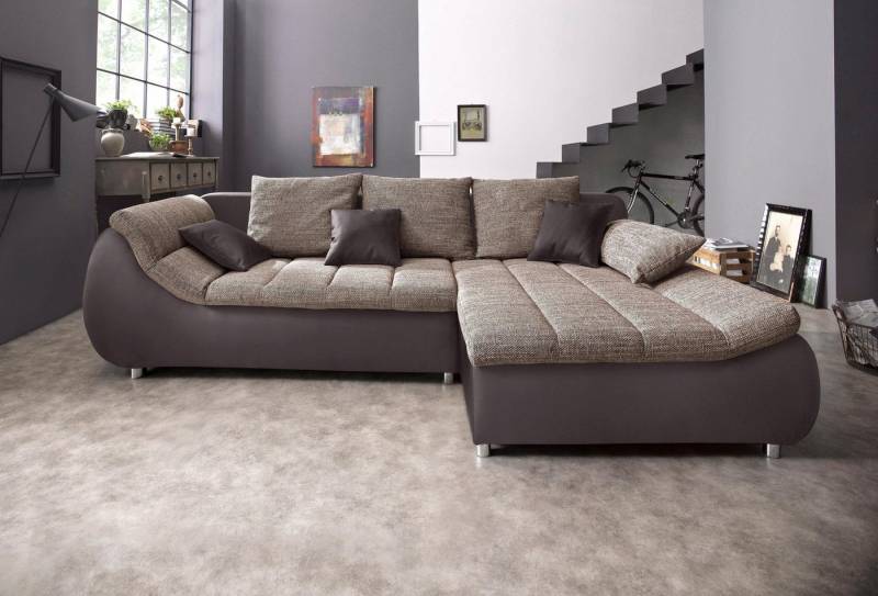 INOSIGN Ecksofa Imola, bequem, aktuelle Steppung im Sitz, L-Form, Breite 270cm, wahlweise mit Bettfunktion INOSIGN Ecksofa Imola, bequem, aktuelle Steppung im Sitz, L-Form, Breite 270cm, wahlweise mit Bettfunktion von INOSIGN
