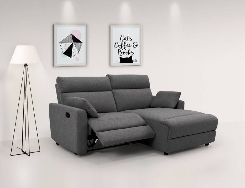 INOSIGN Ecksofa JENNA, L-Form, 209cm, manuelle u. elektrische Funktion, mit USB A/C, Liegefunktion 105°-150°, Federkern, Struktur fein von INOSIGN