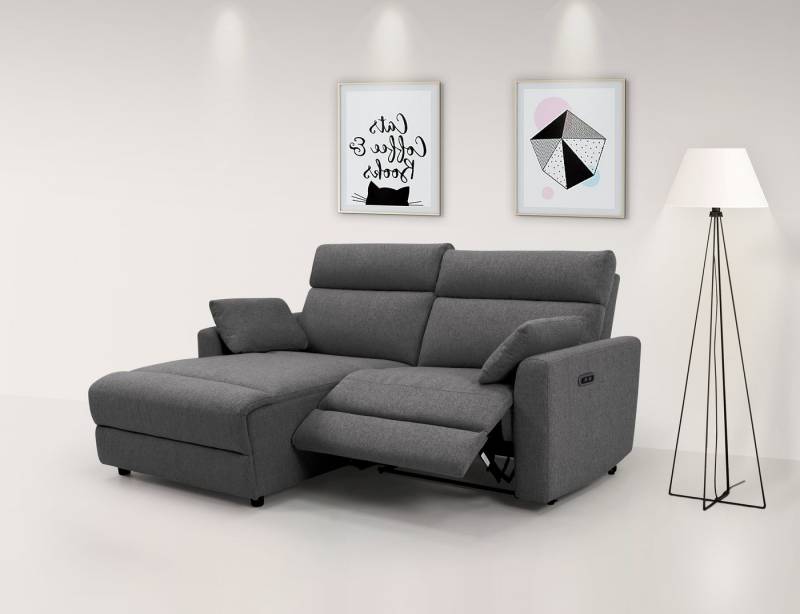 INOSIGN Ecksofa JENNA, L-Form, 209cm, manuelle u. elektrische Funktion, mit USB A/C, Liegefunktion 105°-150°, Federkern, Struktur fein von INOSIGN